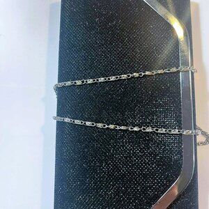 Ardene Black Sparkling Evening Bag – Silver Accents, Brand New -NWT